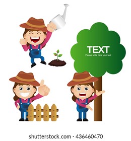 Cute Set - Set of gardener