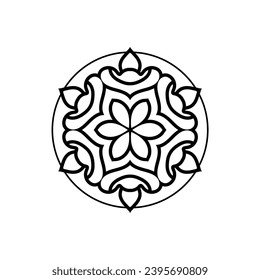 cute set of hand drawn Islamic mandala abstract