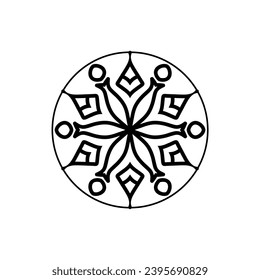 cute set of hand drawn Islamic mandala background