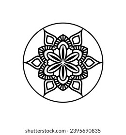cute set of hand drawn Islamic mandala card