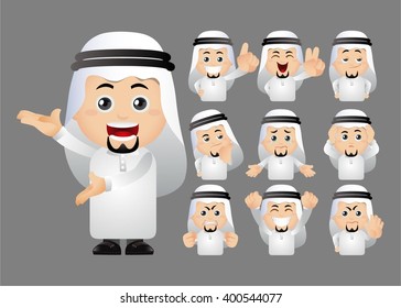 Cute Set of Islamic man