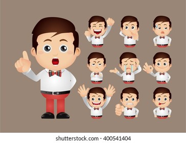 Cute Set of man
