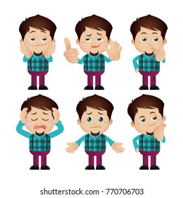 Cute Set - Set of man character