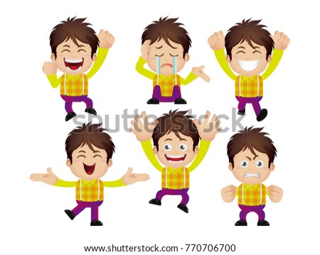 Cute Set - Set of man character