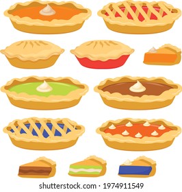 Cute set of pie clipart