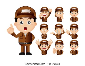 Cute Set - Set of postman