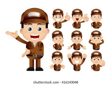 Cute Set - Set of postman