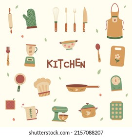 A Cute Set Of Stickers For Kitchen Supplies