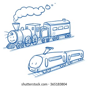 Cute set trains 