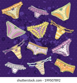 Cute set of underwear, pants