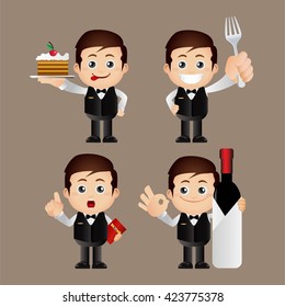 Cute Set - waiter set 