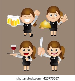 Cute Set - waiter set 