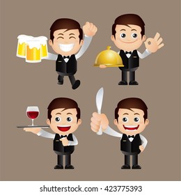 Cute Set - waiter set 