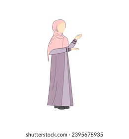 cute set of women wearing beautiful professional hijabs happy