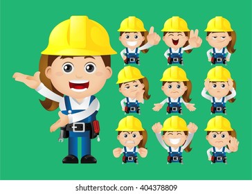 Cute Set - Set of worker