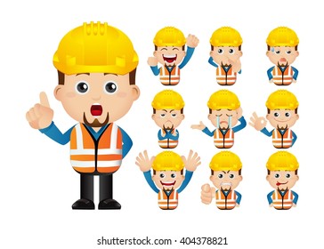 Cute Set - Set of worker