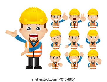 Cute Set - Set of worker