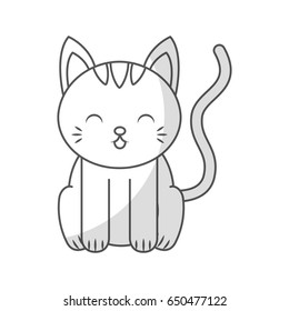 cute shadow cat cartoon
