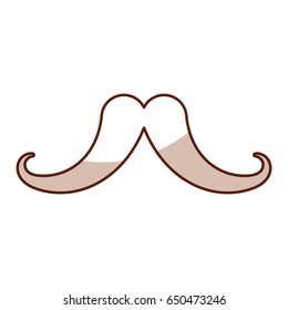 cute shadow moustache cartoon