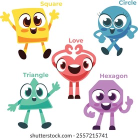 Cute Shape Character for kids