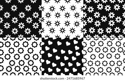 cute shapes various doodle seamless pattern modern set design