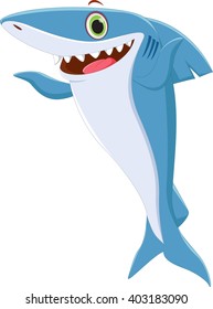 cute shark cartoon