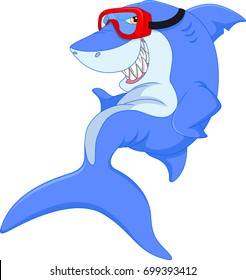 Cute shark cartoon