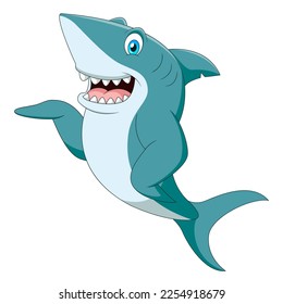 Cute shark cartoon. Cartoon cute animal illustration