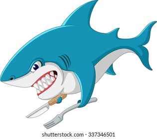 cute Shark cartoon of illustration
