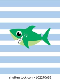 cute shark cartoon wallpaper