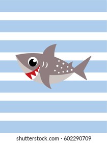 cute shark cartoon wallpaper