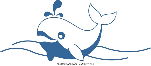 cute shark image, for printing on cups or children's book covers, simple flat vector image