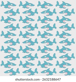 Cute shark pattern color doodle cartoon line hand drawn kid toys fabric textiles clothing design, cute shark pattern shirts pants children designs fabric textiles clothing, cute shark pattern cartoon 