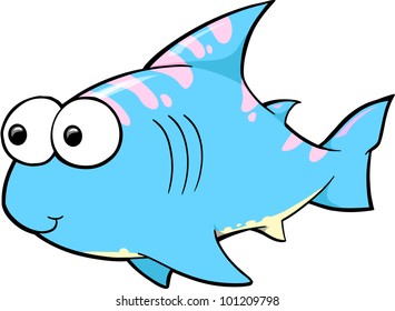 Cute Shark Vector Illustration