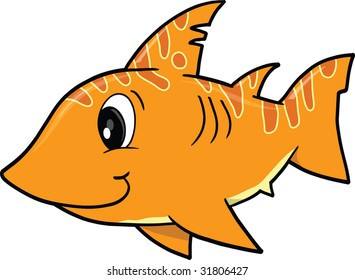 cute shark Vector Illustration