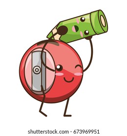 Cute sharpener cartoon