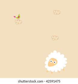 cute sheep card