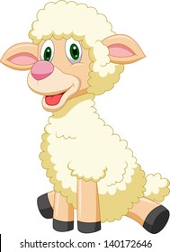 Cute sheep cartoon