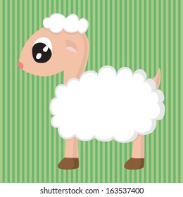 Cute sheep cartoon