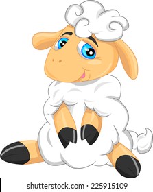 cute sheep cartoon