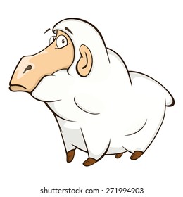 Cute sheep cartoon
