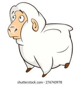 Cute sheep cartoon