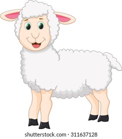 cute sheep cartoon