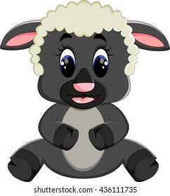 Cute sheep cartoon