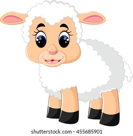 Cute sheep cartoon