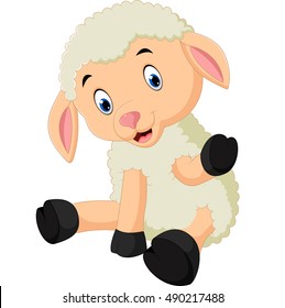 Cute sheep cartoon