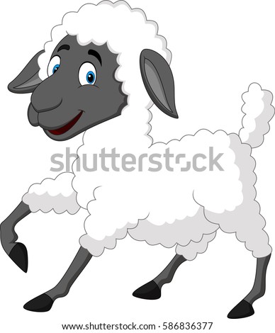 Cute sheep cartoon