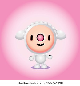 Cute Sheep Character