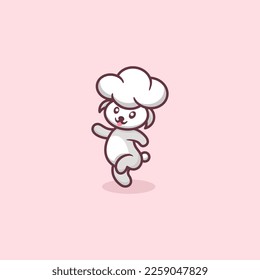 Cute sheep concept logo design