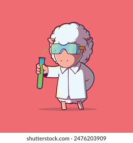 Cute Sheep Doctor Mascot Images